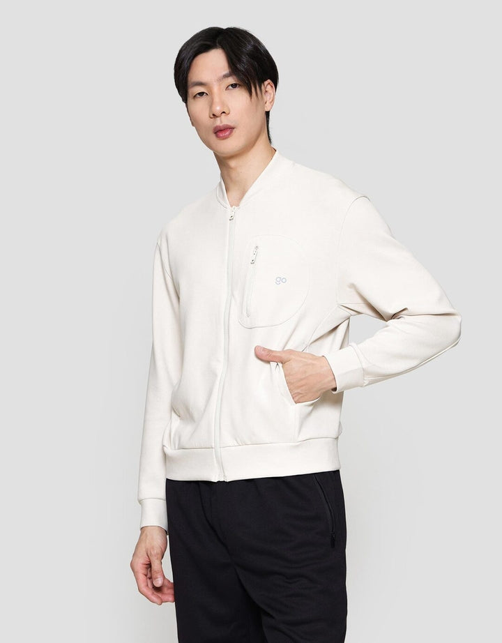 Suko Lengan Panjang Jaket Bomber Varsity Pria