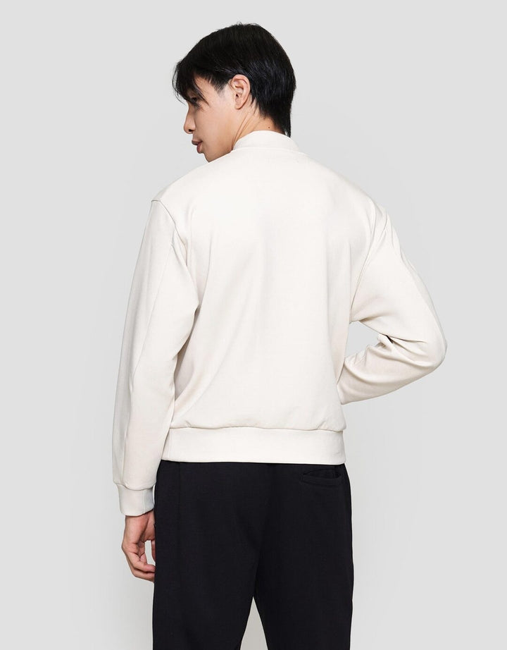 Suko Varsity Jaket Bomber Lengan Panjang Pria