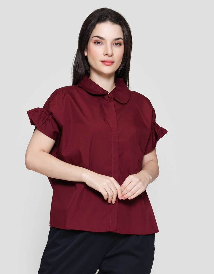 Connexion With Lengan Karet Kemeja Wanita