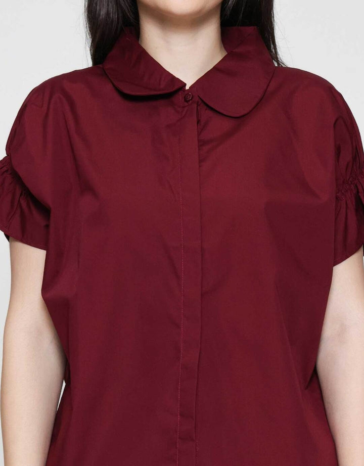 Connexion With Lengan Karet Kemeja Wanita