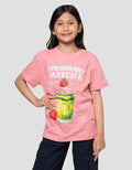 Nevada Sablon Dtf Matcha Kaos Anak Perempuan