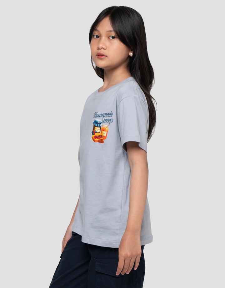 Nevada Sablon Jam Kaos Anak Perempuan