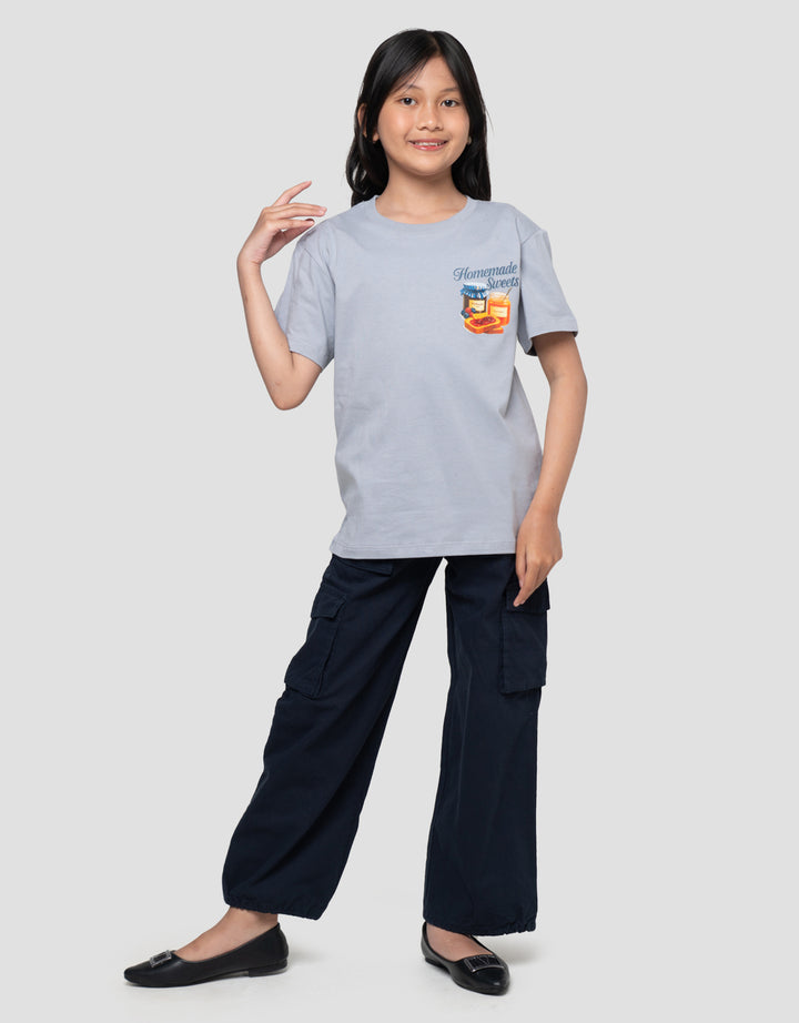 Nevada Sablon Jam Kaos Anak Perempuan