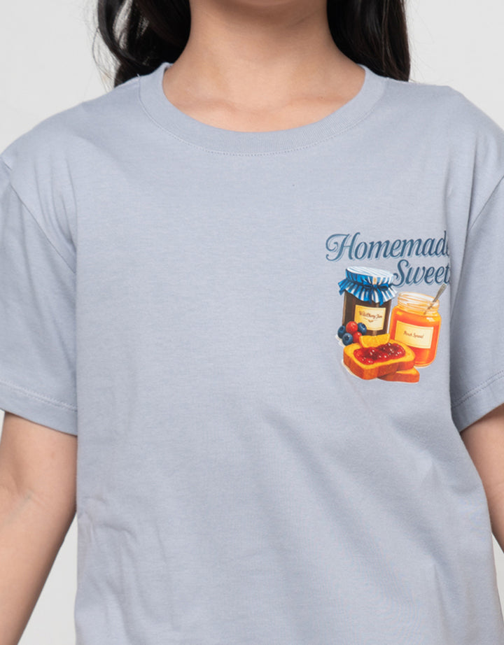Nevada Sablon Jam Kaos Anak Perempuan