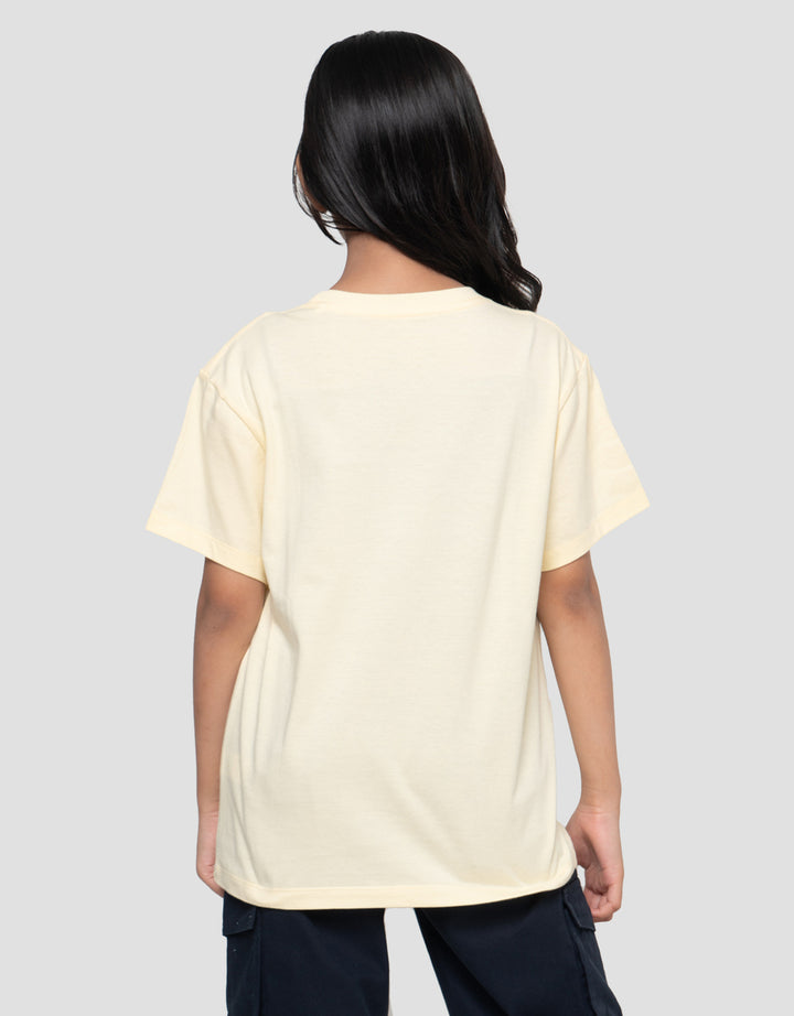 Nevada Sablon Croissant Kaos Anak Perempuan