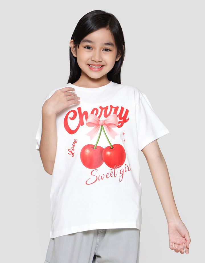 Nevada Sablon Fruit Kaos Anak Perempuan