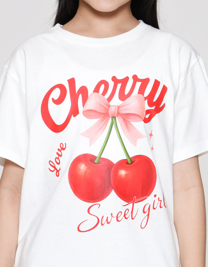 Nevada Sablon Fruit Kaos Anak Perempuan