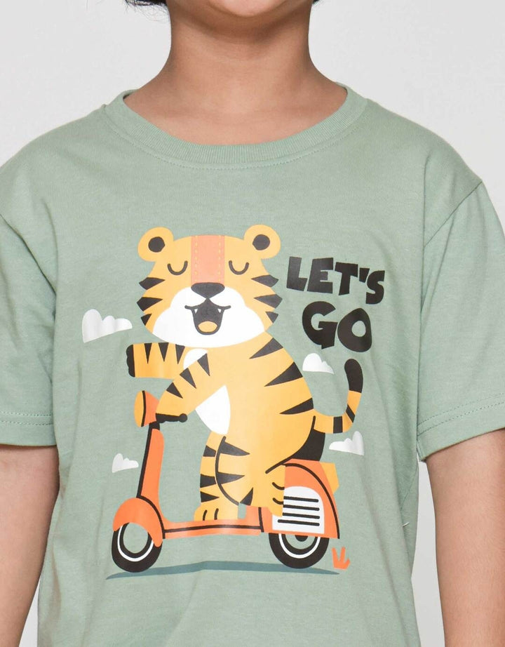 Little M Tiger Lets Go Motor Pakaian Setelan Anak Laki-laki