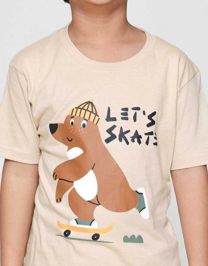 Little M Bear Lets Skate Pakaian Setelan Anak Laki-laki