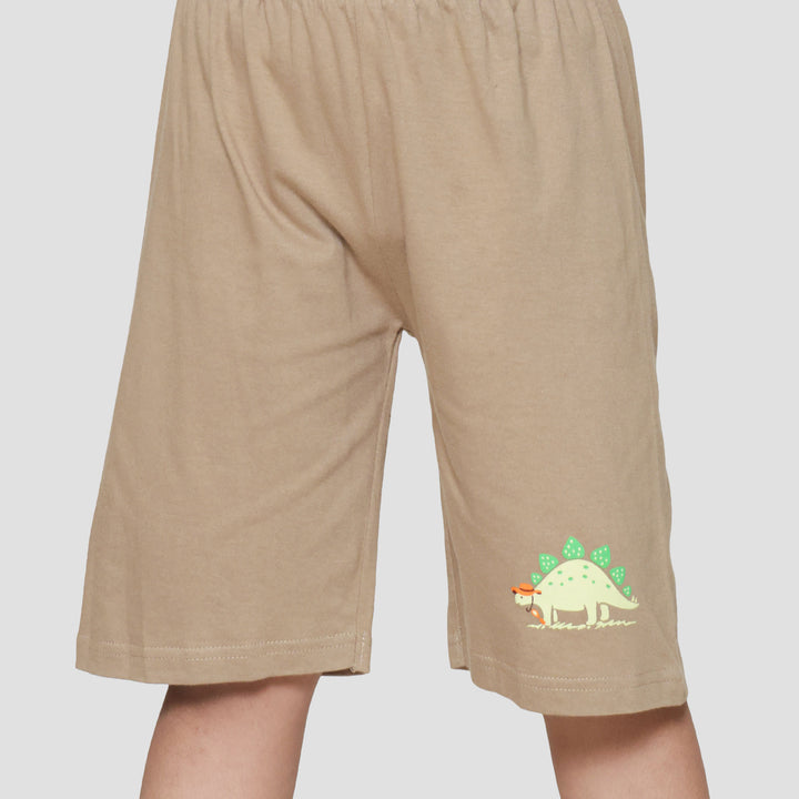 Little M Dino Explorer Pakaian Setelan Anak Laki-laki