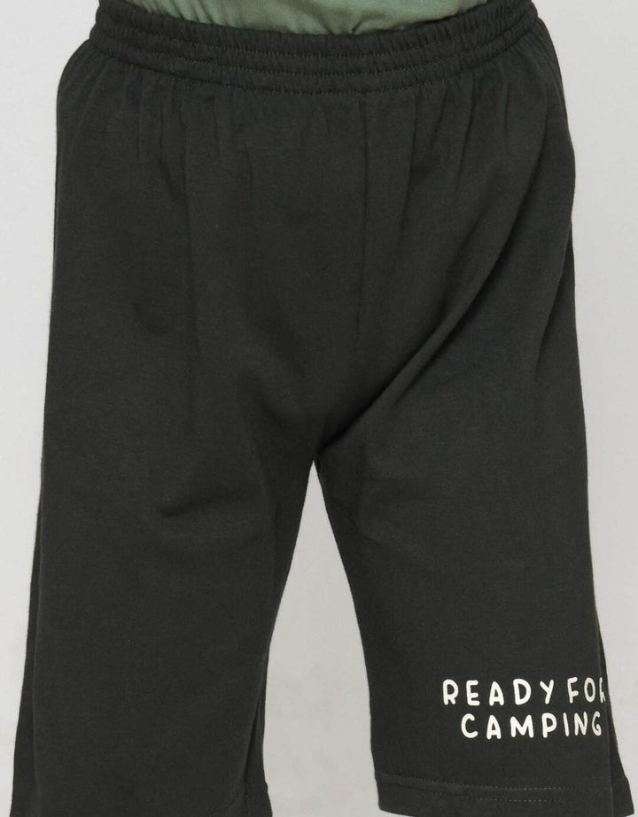 Little M Bear Camping Pakaian Setelan Anak Laki-laki