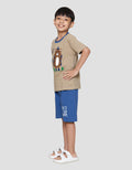 Little M Bear Lets Go Camp Pakaian Setelan Anak Laki-laki