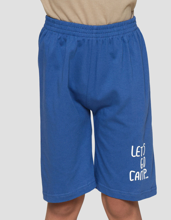 Little M Bear Lets Go Camp Pakaian Setelan Anak Laki-laki