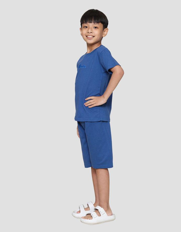 Little M Be Brave Bordir Pakaian Setelan Anak Laki-laki