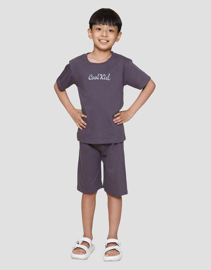 Little M Cool Kid Bordir Pakaian Setelan Anak Laki-laki