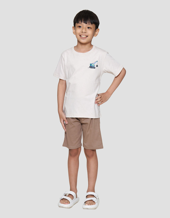 Little M Excavator Croco Pakaian Setelan Anak Laki-laki