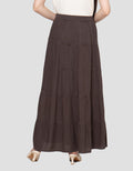 Nevada Tier Rayon Crinckle Rok Panjang Wanita