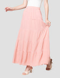 Nevada Tier Rayon Crinckle Rok Panjang Wanita