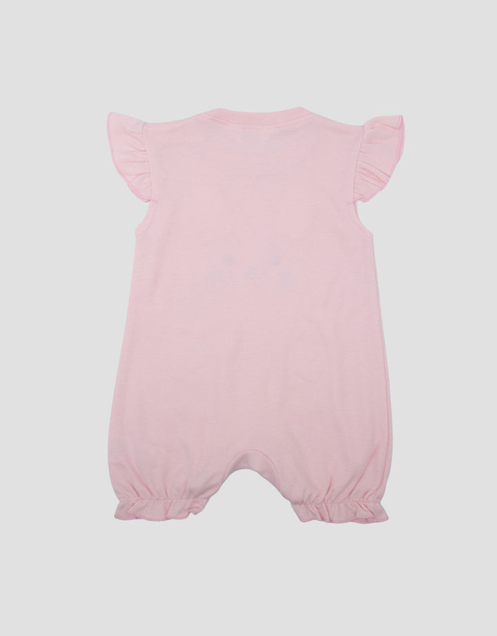 Little M Double Knit Rabbit App Jumpsuit Romper Bayi