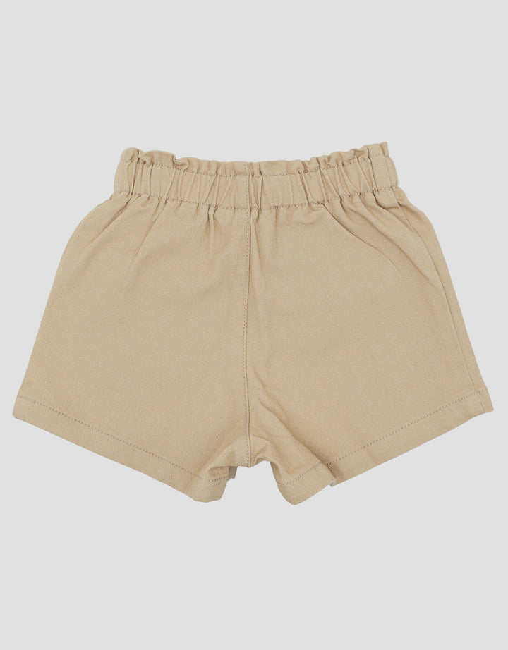 Little M Woven Twill With Bow Celana Pendek Bayi