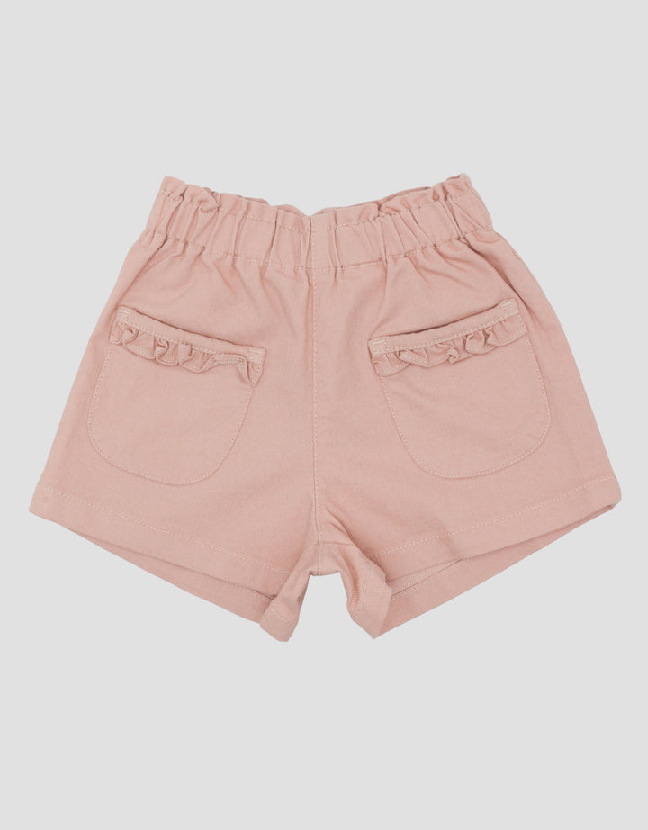 Little M Woven Twill With Bow Celana Pendek Bayi