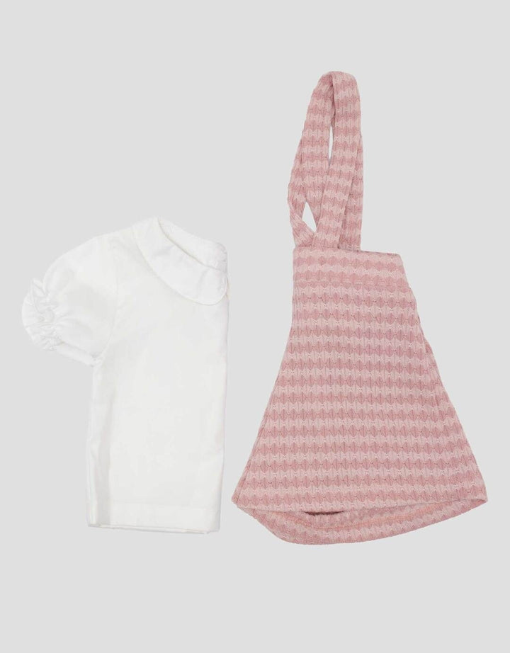 Little M Textured Ombak Jumpsuit Overall Bayi