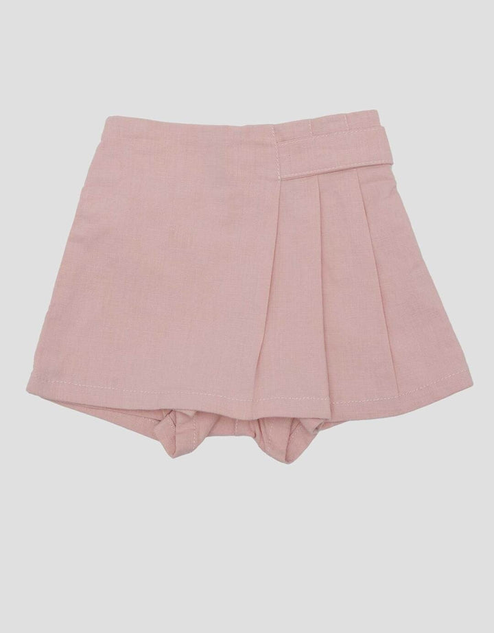 Little M Slub Plisket Celana Rok Bayi