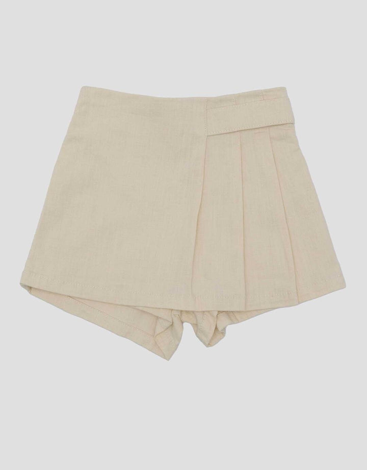 Little M Woven Slub Plisket Celana Rok Bayi