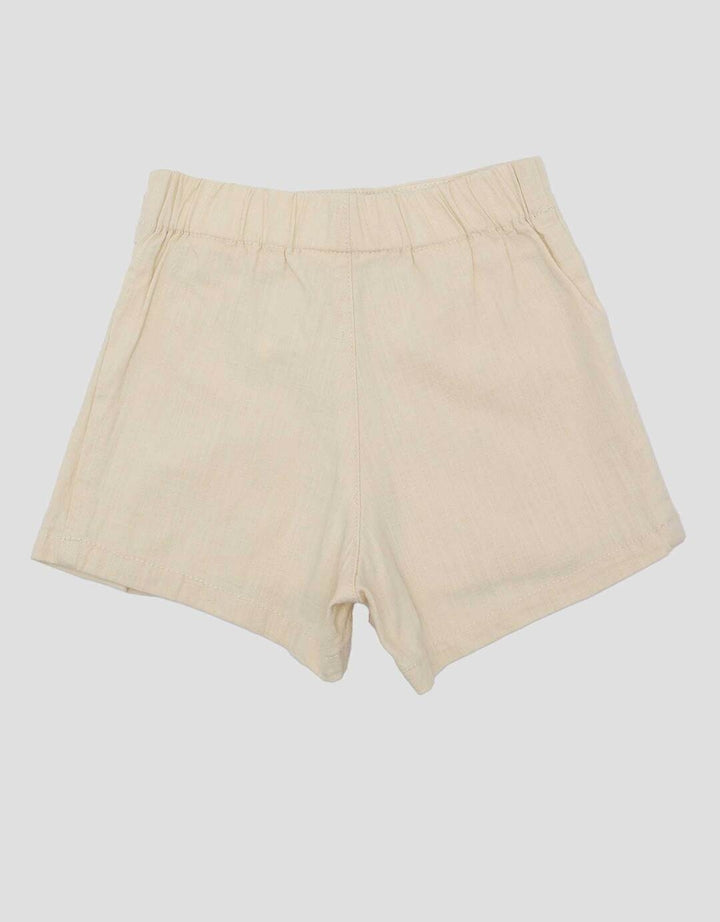 Little M Woven Slub Plisket Celana Rok Bayi