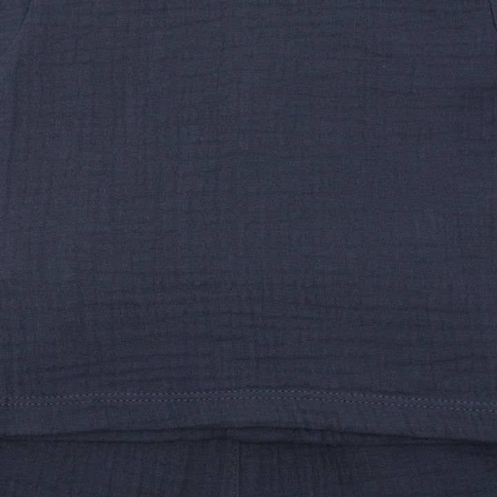 Little M Woven Cringcle With Hoodie Pakaian Set Bayi