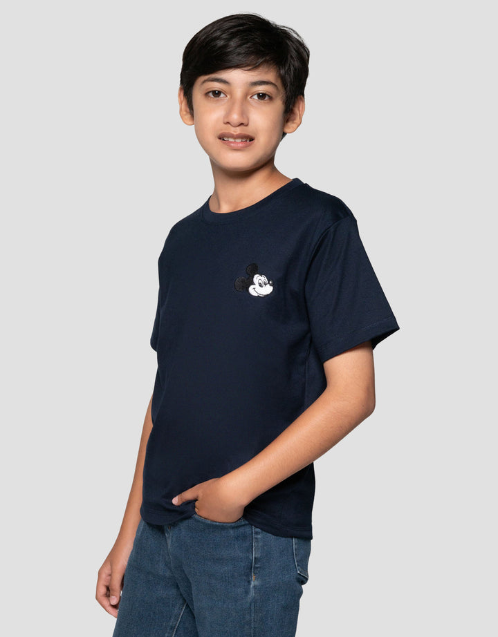 Disney Mickey Logo Bdr Print Blkg Kaos Anak Laki-laki