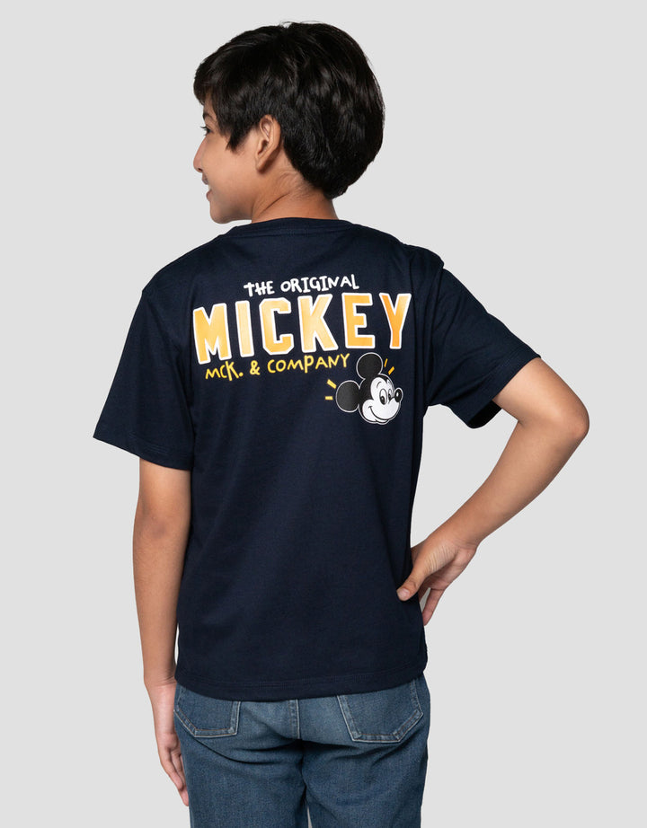 Disney Mickey Logo Bdr Print Blkg Kaos Anak Laki-laki