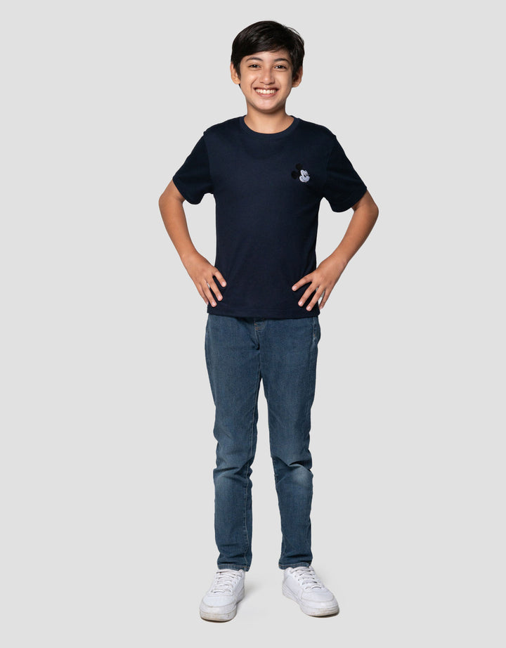 Disney Mickey Logo Bdr Print Blkg Kaos Anak Laki-laki