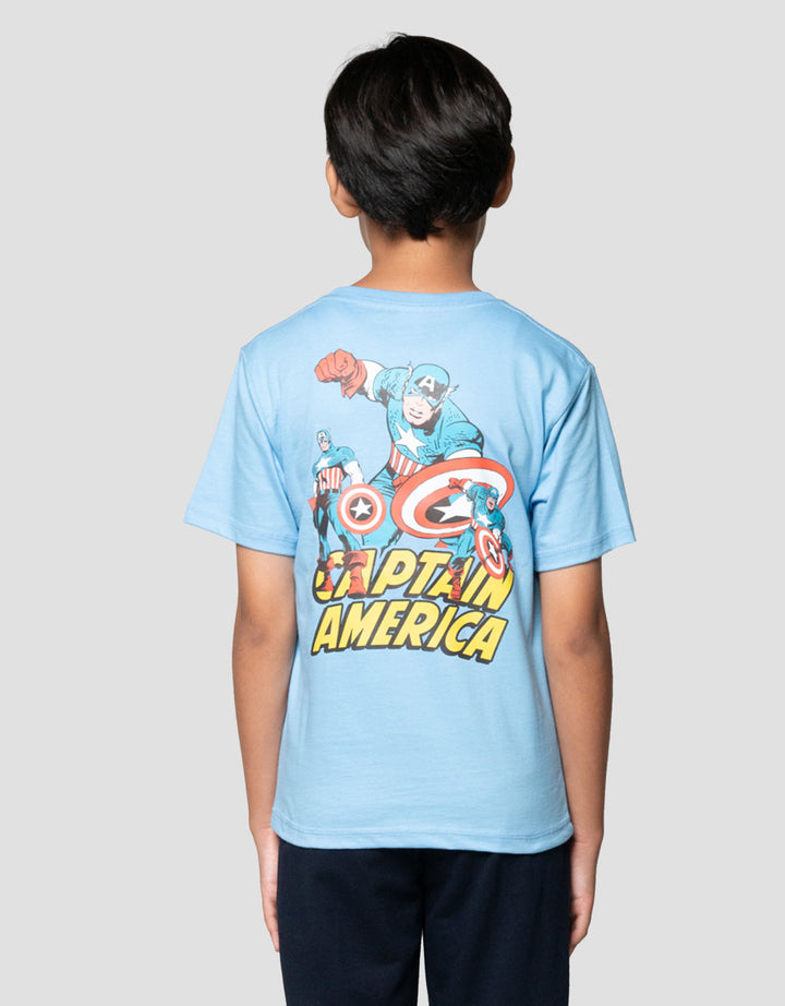 Marvel Capt America Kaos Anak Laki-laki