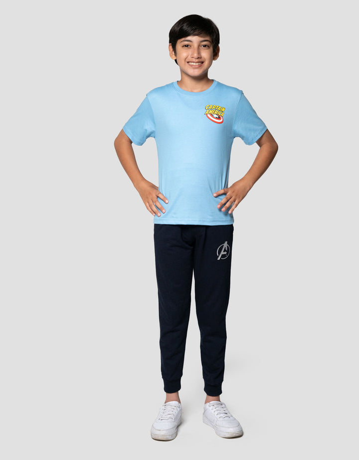 Marvel Capt America Kaos Anak Laki-laki