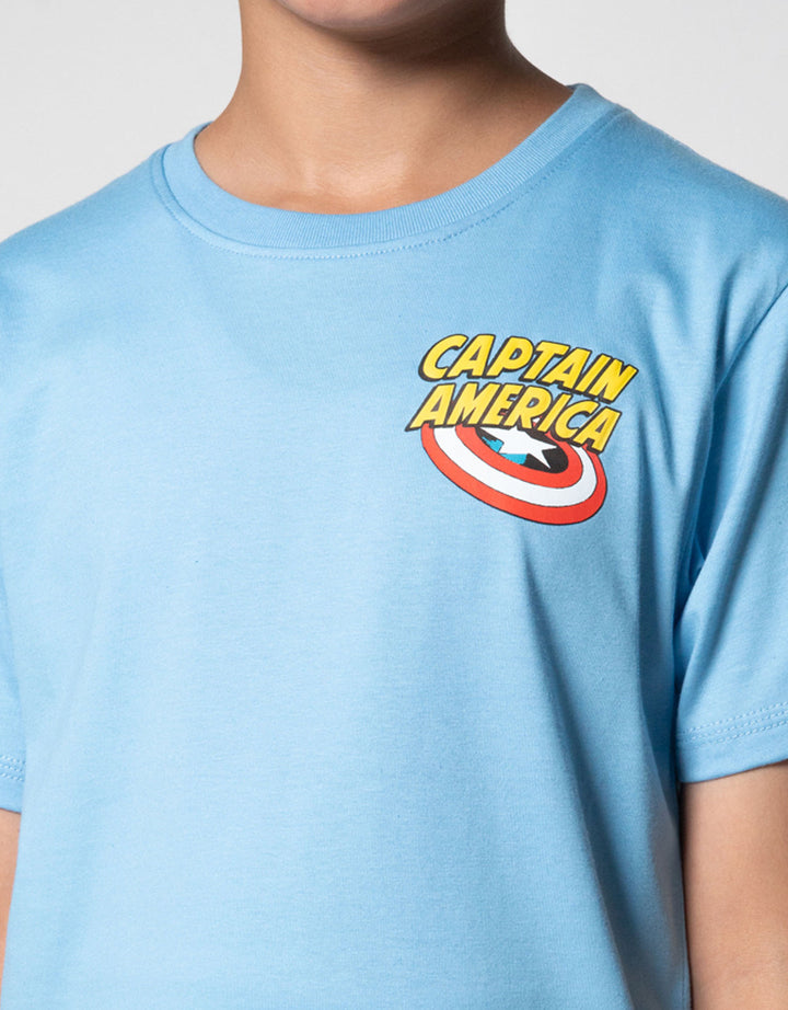 Marvel Capt America Kaos Anak Laki-laki