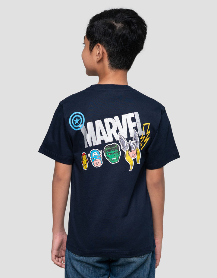 Marvel Logo Dpn Tulisan Kaos Anak Laki-laki