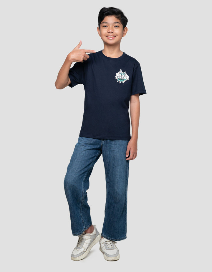 Marvel Logo Dpn Tulisan Kaos Anak Laki-laki