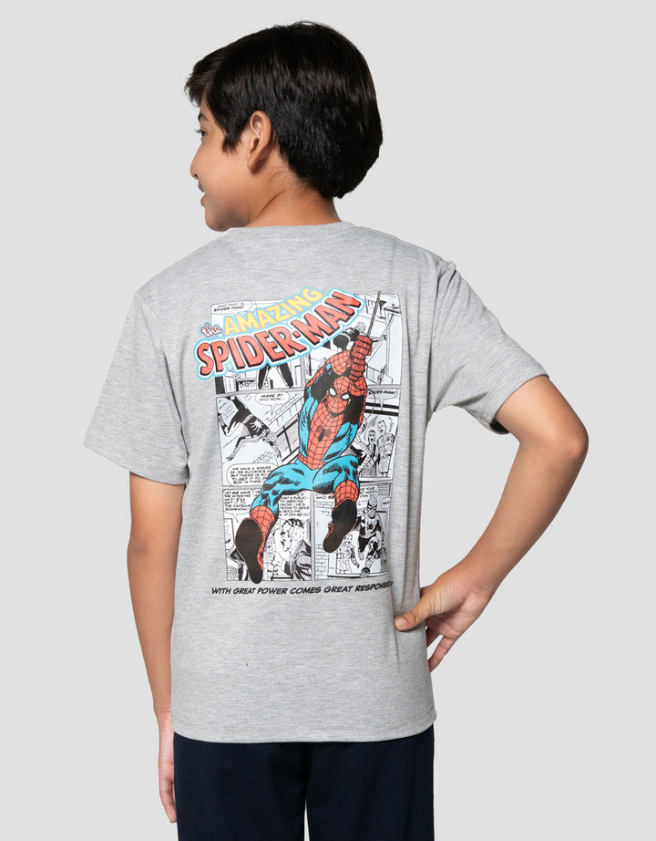 Marvel Spiderman Action Print Blkg Kaos Anak Laki-laki