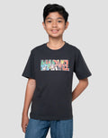 Marvel Logo Tulisan Kaos Anak Laki-laki