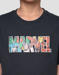 Marvel Logo Tulisan Kaos Anak Laki-laki
