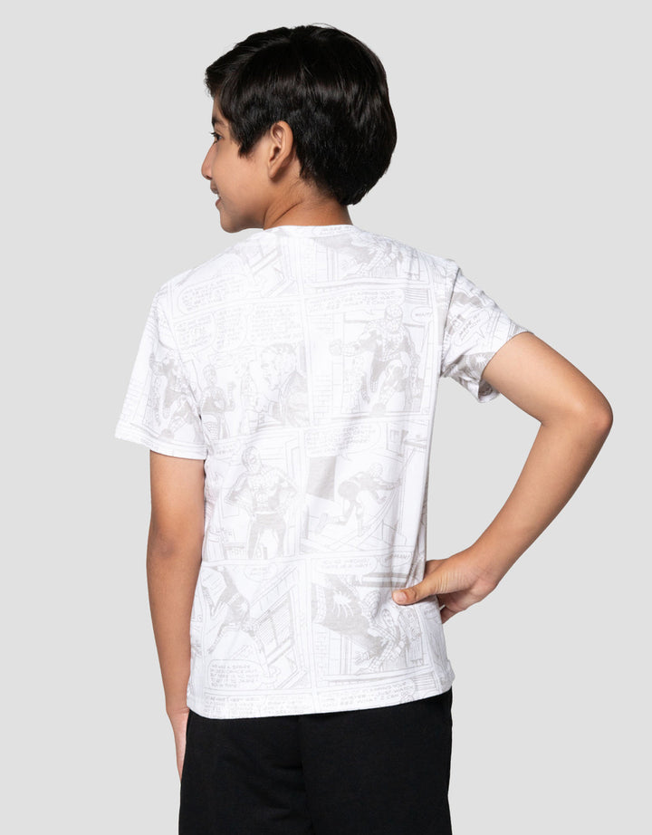 Marvel Spiderman Fp Komik Kaos Anak Laki-laki