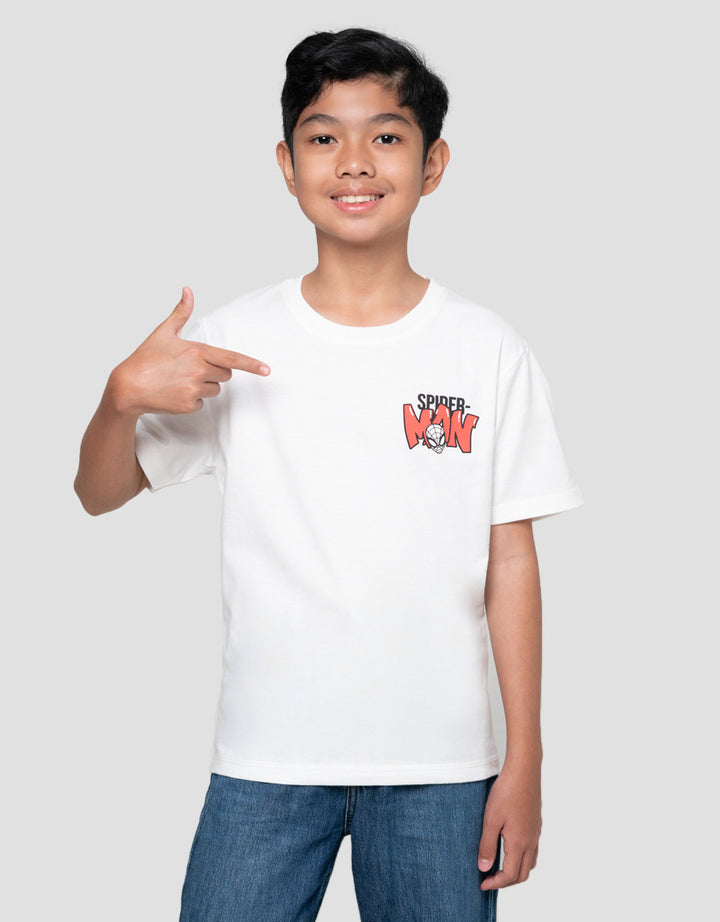 Marvel Spiderman Print Kaos Anak Laki-laki
