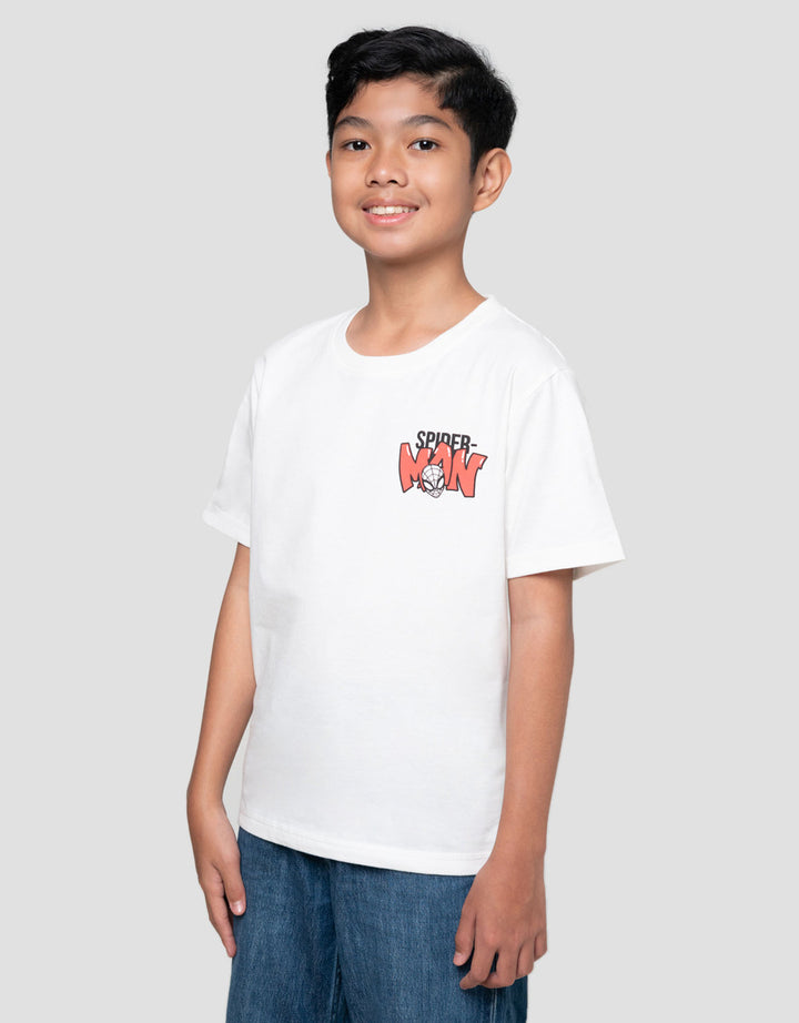 Marvel Spiderman Print Kaos Anak Laki-laki