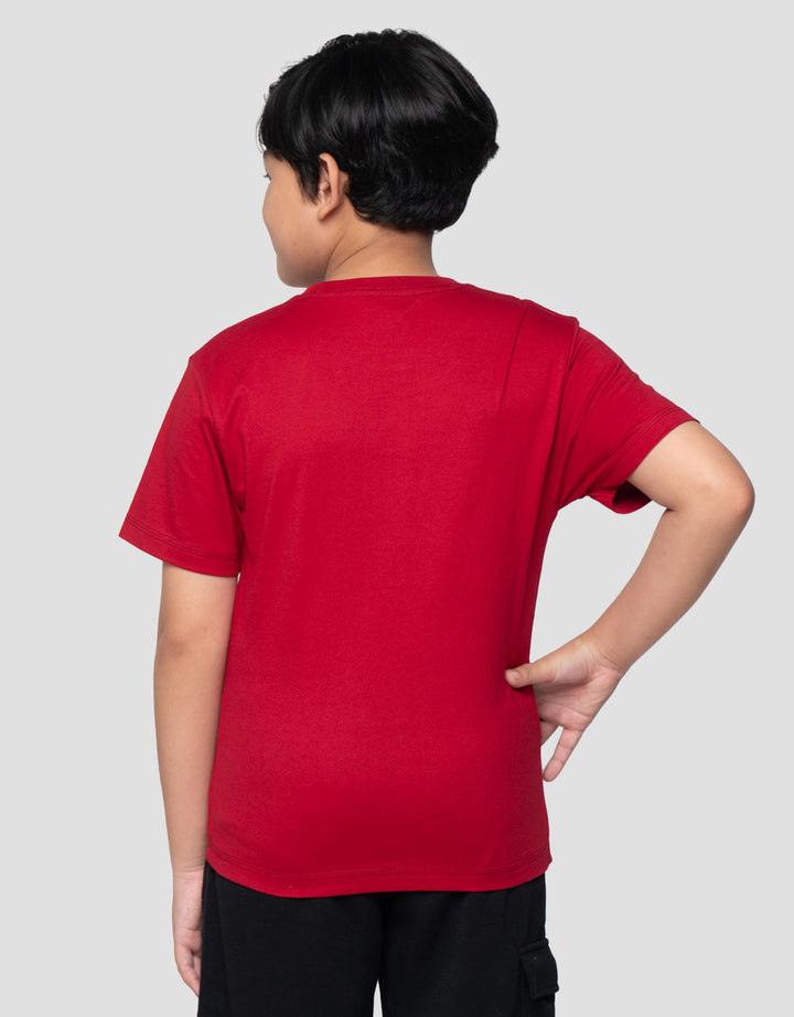 Marvel Spiderman Head Hd Print Kaos Anak Laki-laki