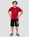 Marvel Spiderman Head Hd Print Kaos Anak Laki-laki