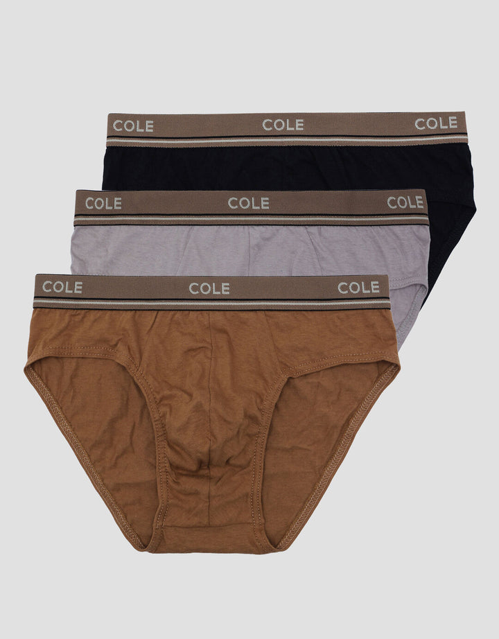 Cole 3Pk Cotton Ewb Doube Line Celana Dalam Pria