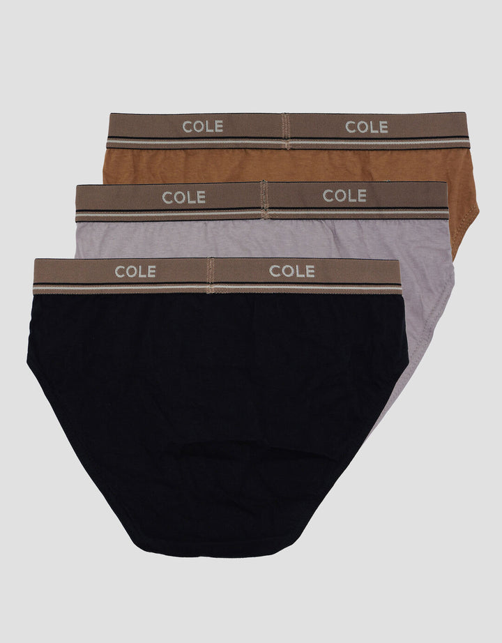 Cole 3Pk Cotton Ewb Doube Line Celana Dalam Pria