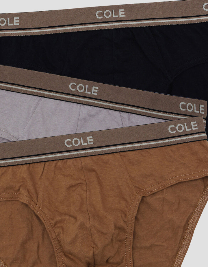 Cole 3Pk Cotton Ewb Doube Line Celana Dalam Pria