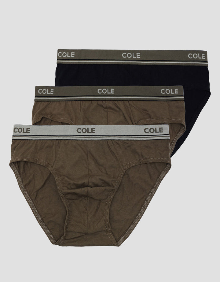 Cole 3Pk Cotton Ewb Doube Line Celana Dalam Pria